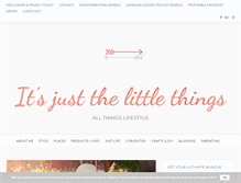 Tablet Screenshot of itsjustthelittlethings.com